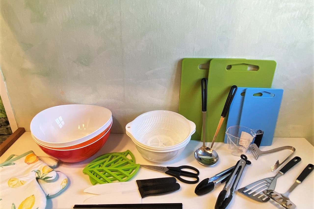 調理器具セットの案内写真